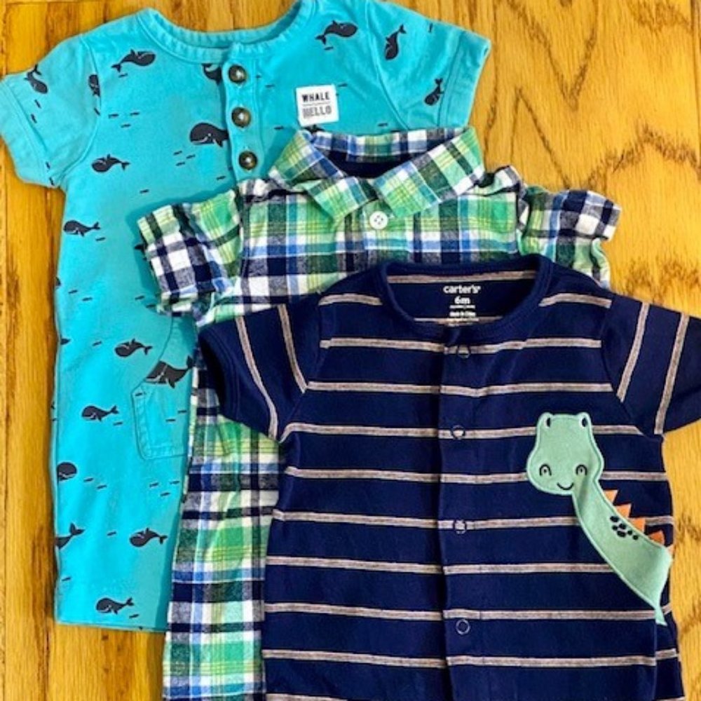 Boy's 6 Month Clothing Lot: 3 Carter's Outfits